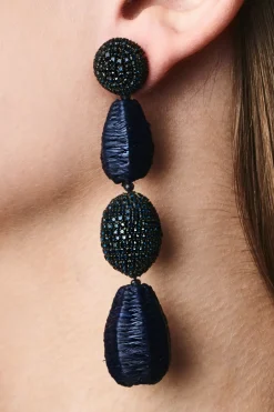 Women Sachin & Babi Earrings-Alexandra Earrings Navy & Dark Sapphire