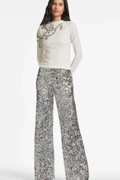 Women Sachin & Babi Pants & Jumpsuits-Alli Pant Silver Sequins