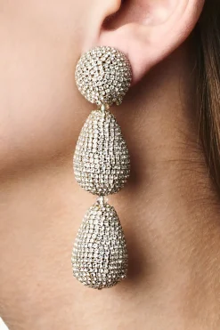 Women Sachin & Babi Earrings-Arielle Earrings-Crystals Clear