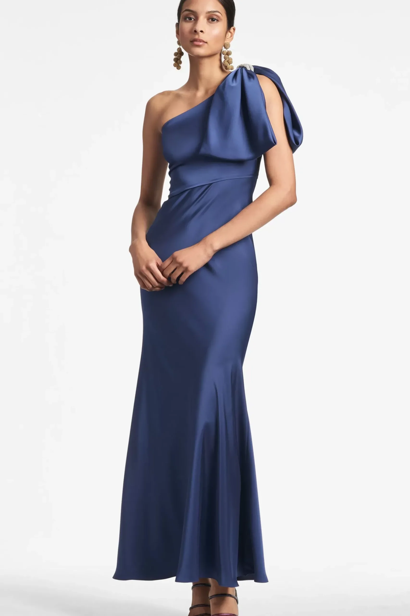 Women Sachin & Babi Gowns-Aubrey Gown Washed Indigo