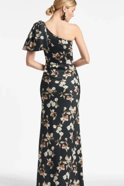 Women Sachin & Babi Gowns-Aubrey Gown Black Venetia Petal
