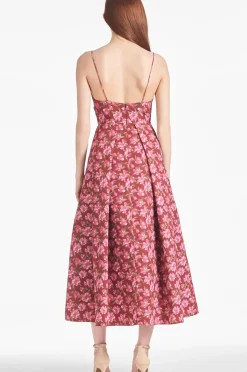 Women Sachin & Babi Dresses-Audra Dress Bordeaux Bloom