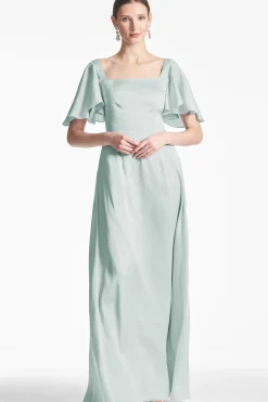Women Sachin & Babi Gowns-Aurora Gown Jade