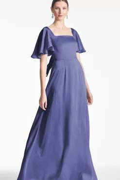 Women Sachin & Babi Gowns-Aurora Gown Deep Cobalt