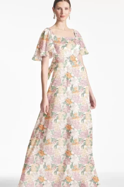 Women Sachin & Babi Gowns-Aurora Gown Antique Bouquet