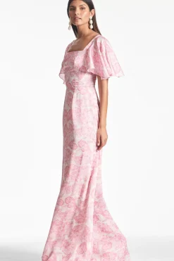 Women Sachin & Babi Gowns-Aurora Gown Rouge Damask Rose