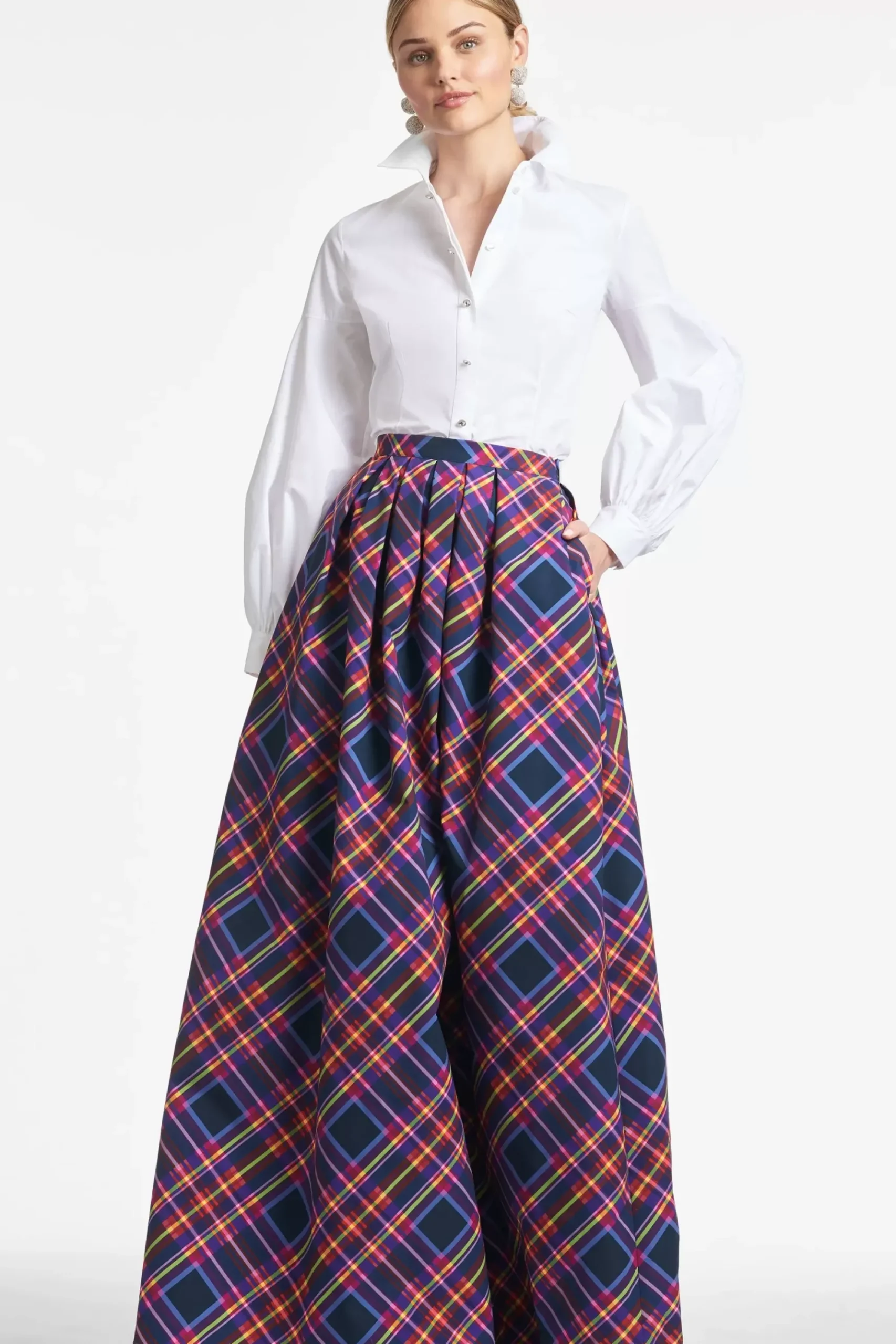 Women Sachin & Babi Matching Sets-Ava Skirt Party Plaid