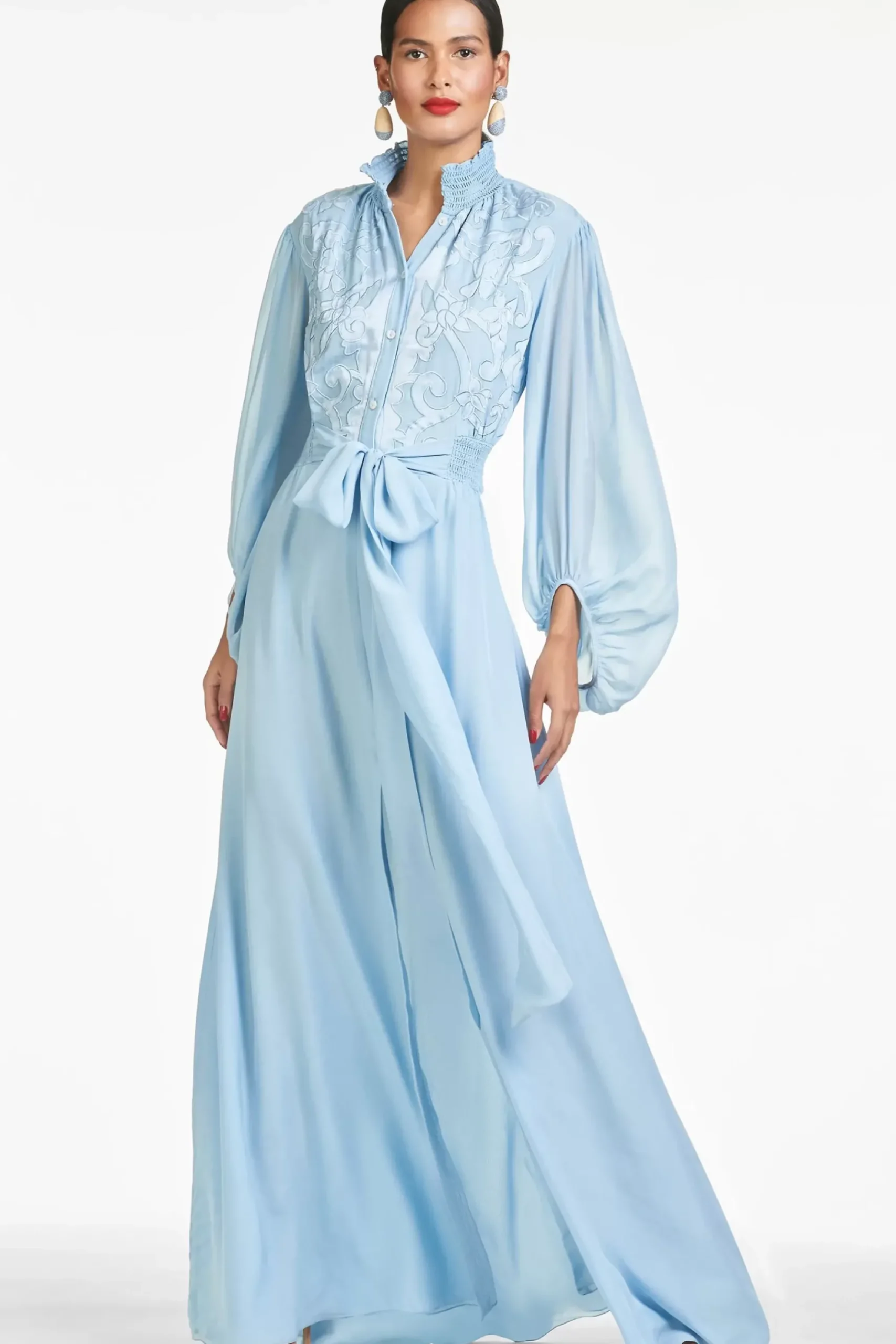 Women Sachin & Babi Gowns-Beatrix Gown Chambray Blue