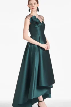 Women Sachin & Babi Gowns-Blakely Gown Forest Green