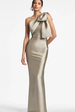 Women Sachin & Babi Gowns-Bonnie Gown Pewter