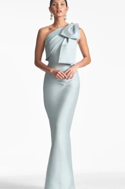 Women Sachin & Babi Gowns-Bonnie Gown Ash Blue