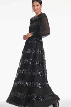 Women Sachin & Babi Gowns-Brenda Gown Black