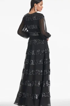 Women Sachin & Babi Gowns-Brenda Gown Black
