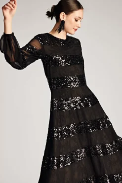 Women Sachin & Babi Gowns-Brenda Gown Black