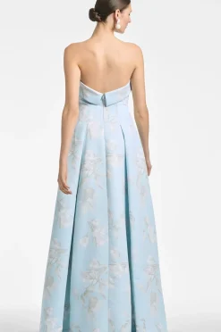 Women Sachin & Babi Gowns-Brielle Gown Sky Venetia Petals
