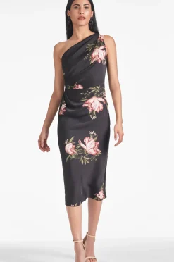 Women Sachin & Babi Dresses-Carmen Dress Noir Blossom