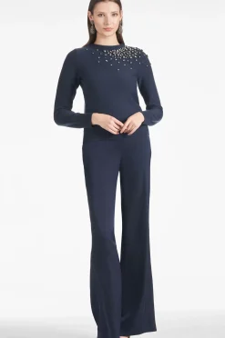 Women Sachin & Babi Knits-Charmaine Knit Heathered Dark Slate