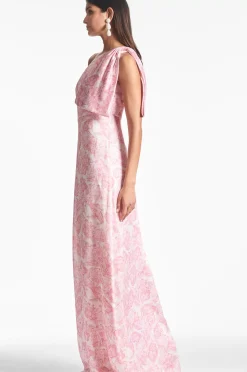 Women Sachin & Babi Gowns-Chelsea Gown Rouge Damask Rose