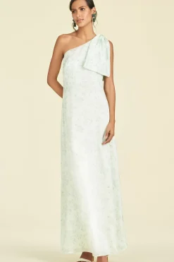 Women Sachin & Babi Gowns-Chelsea Gown Jade Rose Watercolor