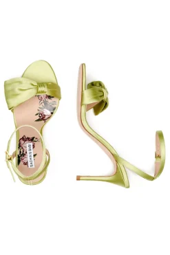 Women Sachin & Babi -Chelsea Obi-Bow Open Toe Lime Green