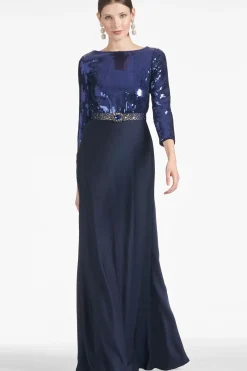 Women Sachin & Babi Gowns-Christabel Gown Sapphire/Midnight