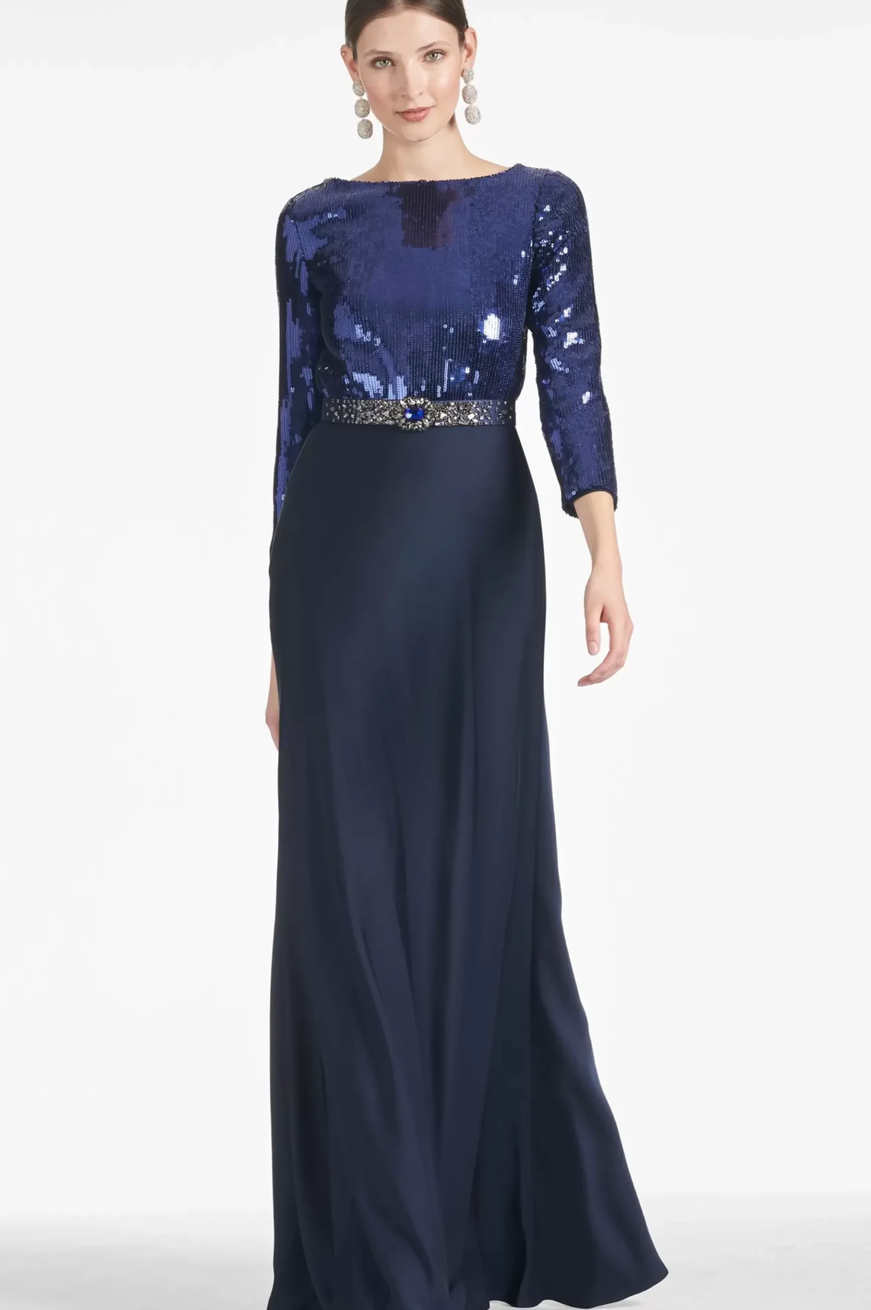 Women Sachin & Babi Gowns-Christabel Gown Sapphire/Midnight