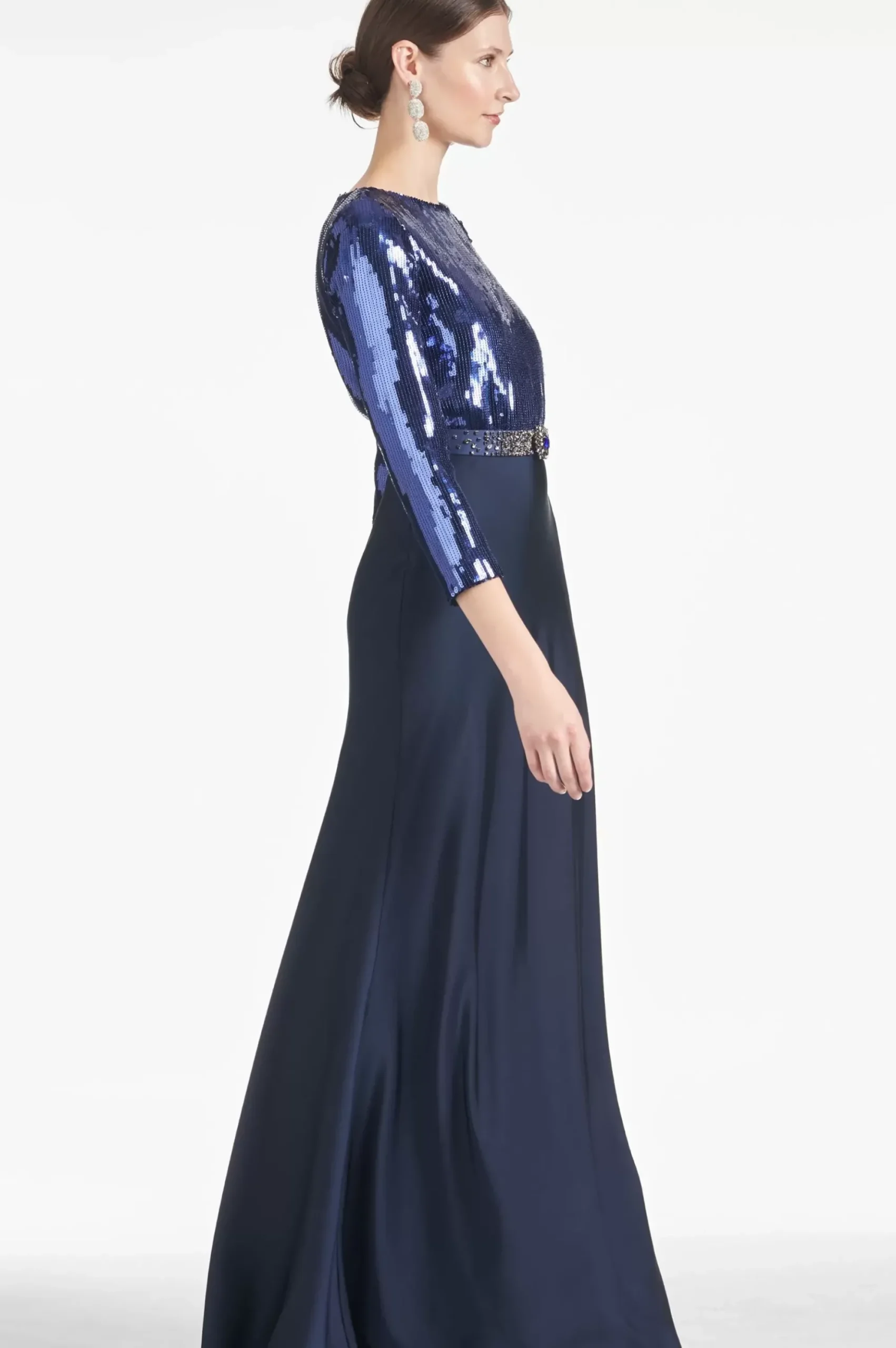 Women Sachin & Babi Gowns-Christabel Gown Sapphire/Midnight