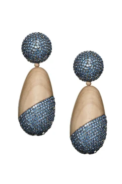 Women Sachin & Babi Earrings-Christina Earrings-Wood/Crystals