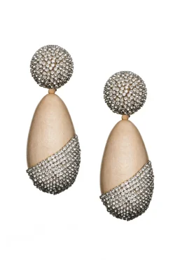 Women Sachin & Babi Earrings-Christina Earrings-Wood/Crystals