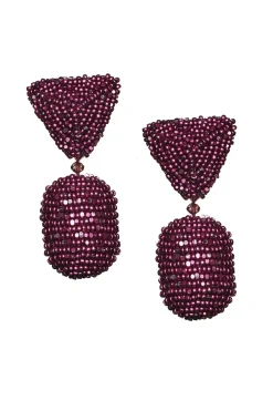 Women Sachin & Babi Earrings-Chrystie Earrings-Metallic Faceted Beads