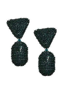 Women Sachin & Babi Earrings-Chrystie Earrings-Metallic Faceted Beads