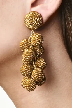 Women Sachin & Babi Earrings-Coconuts Earrings-Smooth Beads