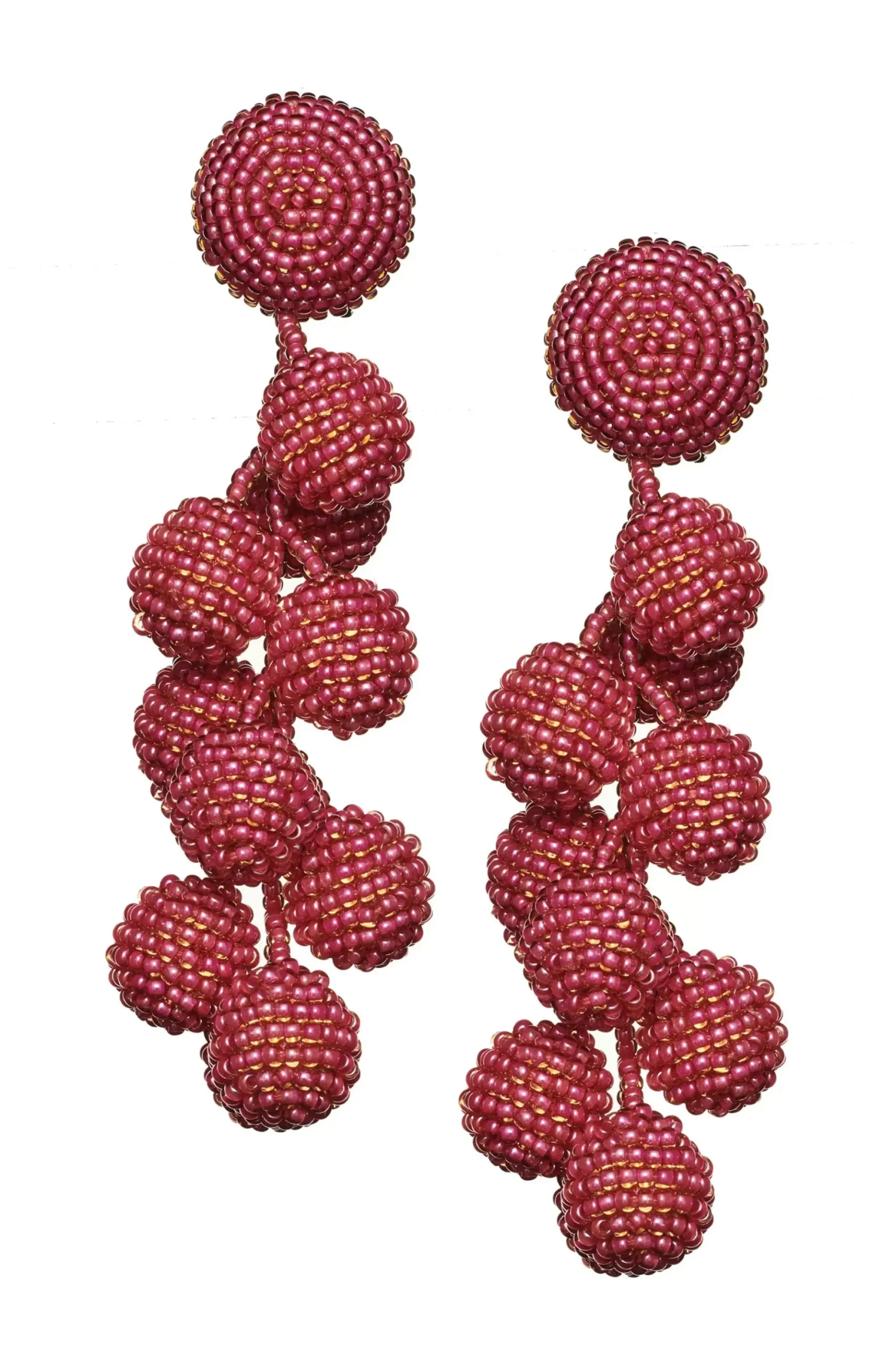 Women Sachin & Babi Earrings-Coconuts Earrings-Smooth Beads