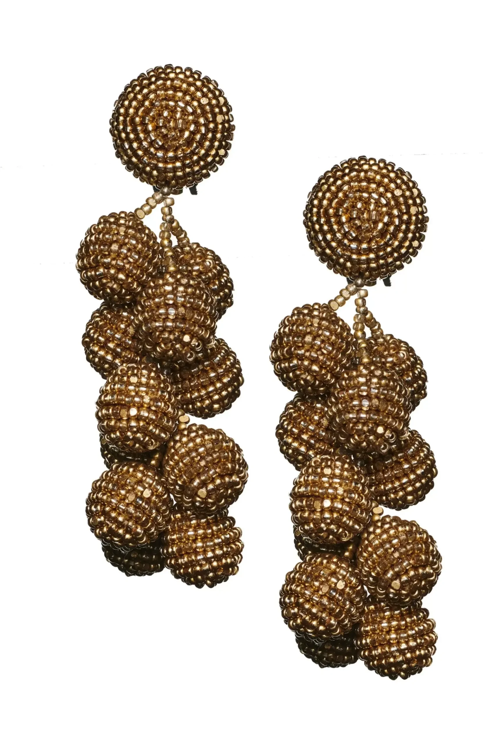 Women Sachin & Babi Earrings-Coconuts Earrings-Smooth Beads