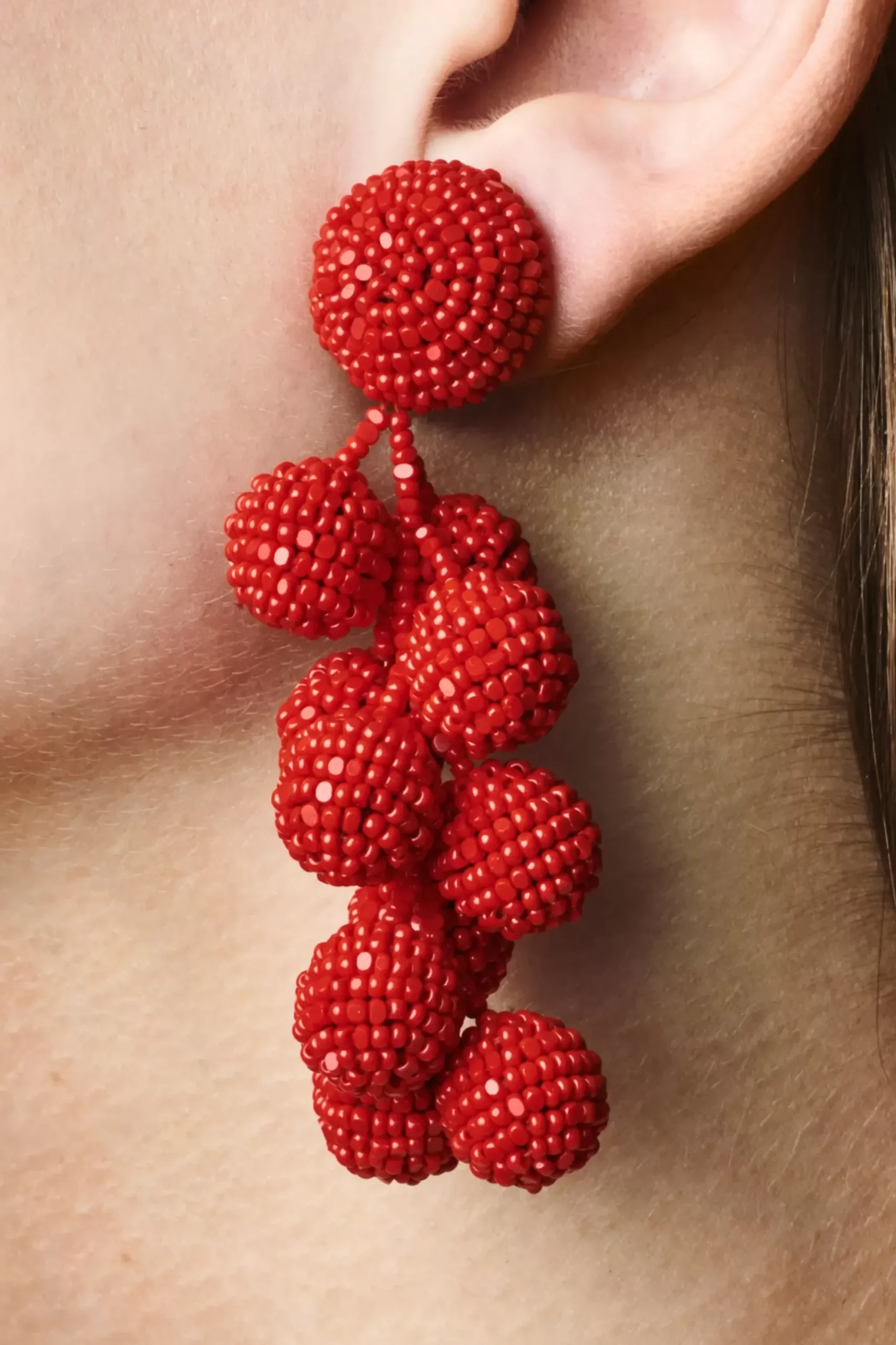 Women Sachin & Babi Earrings-Coconuts Earrings-Smooth Beads