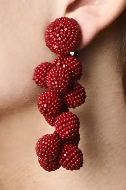 Women Sachin & Babi Earrings-Coconuts Earrings-Smooth Beads