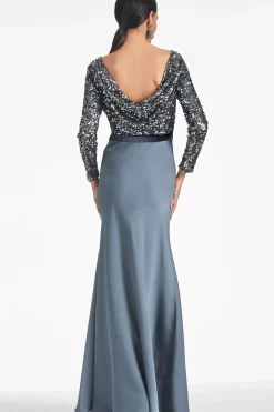 Women Sachin & Babi Gowns-Colette Gown Gunmetal