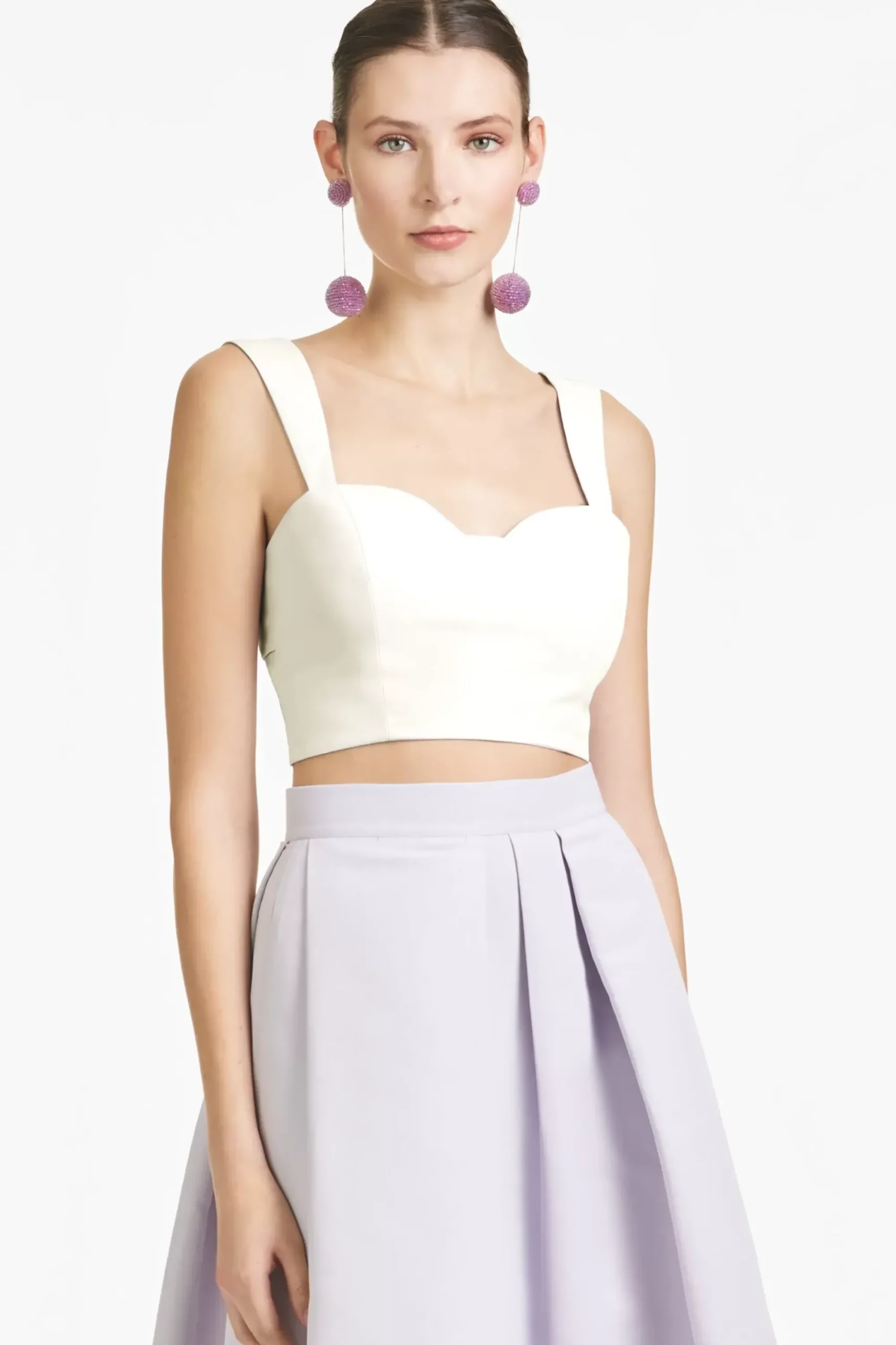 Women Sachin & Babi Tops & Blouses-Darcy Top Faille Ivory