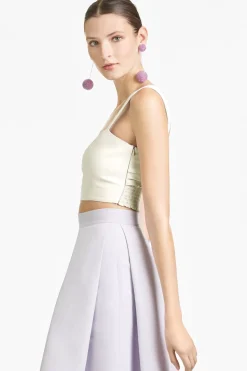 Women Sachin & Babi Tops & Blouses-Darcy Top Faille Ivory