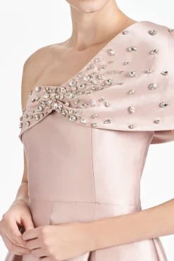 Women Sachin & Babi Gowns-Delilah Gown Silver Peony