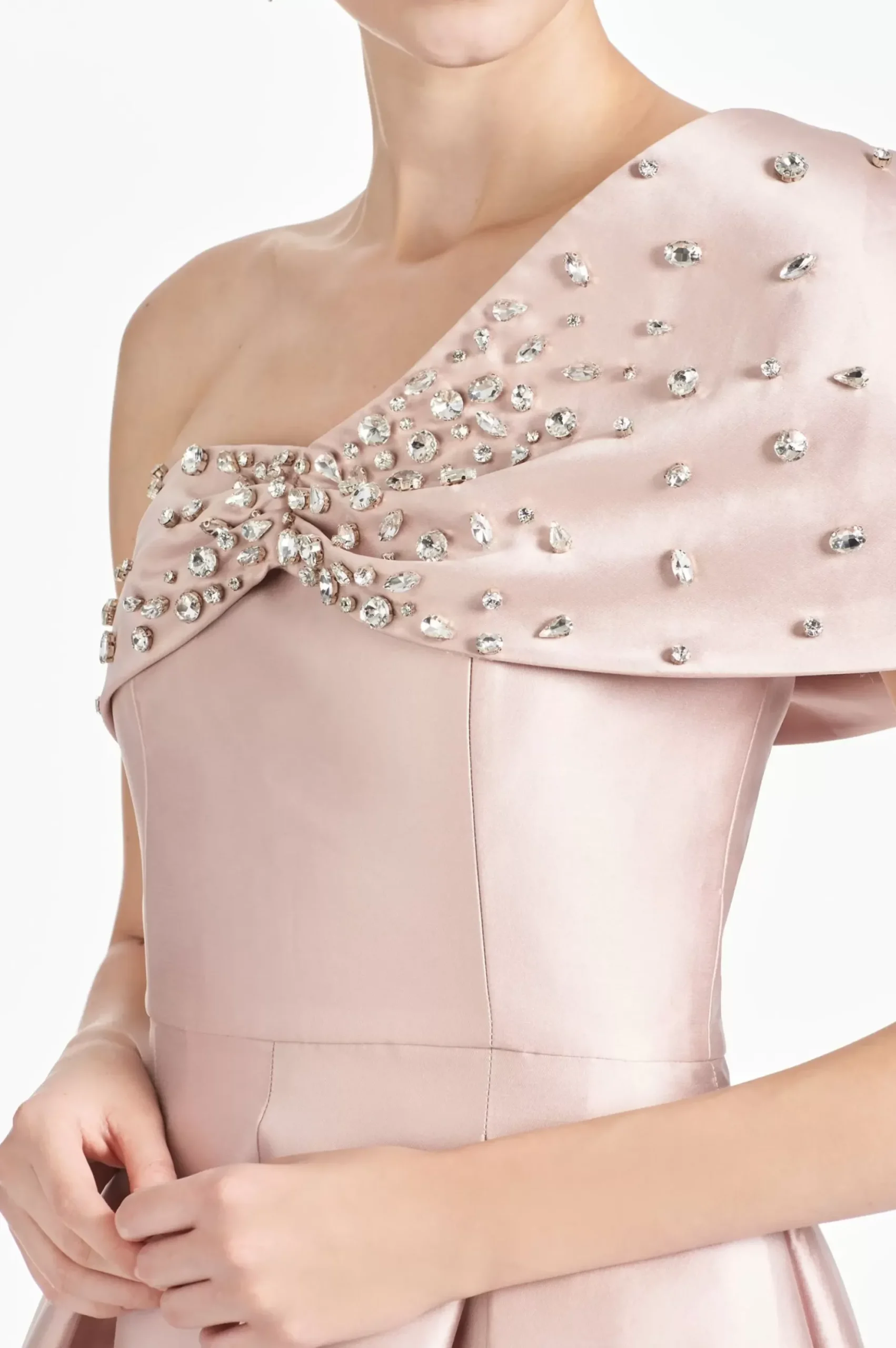 Women Sachin & Babi Gowns-Delilah Gown Silver Peony