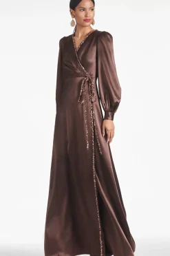 Women Sachin & Babi Gowns-Dorthea Gown Espresso