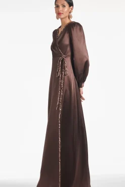 Women Sachin & Babi Gowns-Dorthea Gown Espresso