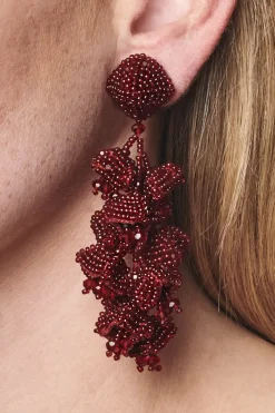 Women Sachin & Babi Earrings-Grapes Earrings-Smooth Beads