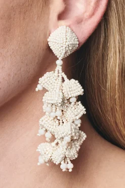 Women Sachin & Babi Earrings-Grapes Earrings-Smooth Beads