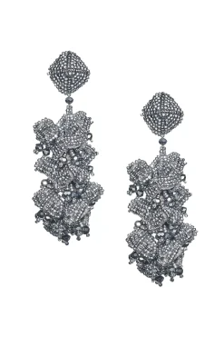 Women Sachin & Babi Earrings-Grapes Earrings-Smooth Beads