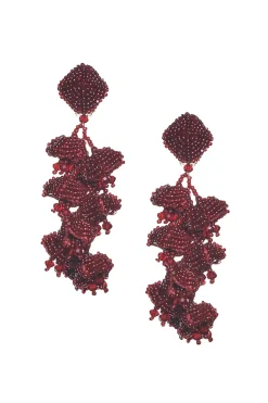 Women Sachin & Babi Earrings-Grapes Earrings-Smooth Beads