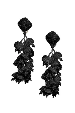 Women Sachin & Babi Earrings-Grapes Earrings-Smooth Beads