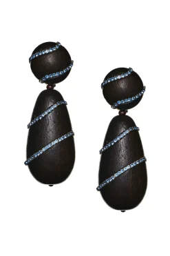 Women Sachin & Babi Earrings-Hudson Earrings-Wood/Crystals