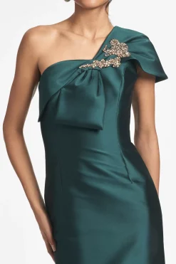 Women Sachin & Babi Gowns-Ines Gown Forest Green